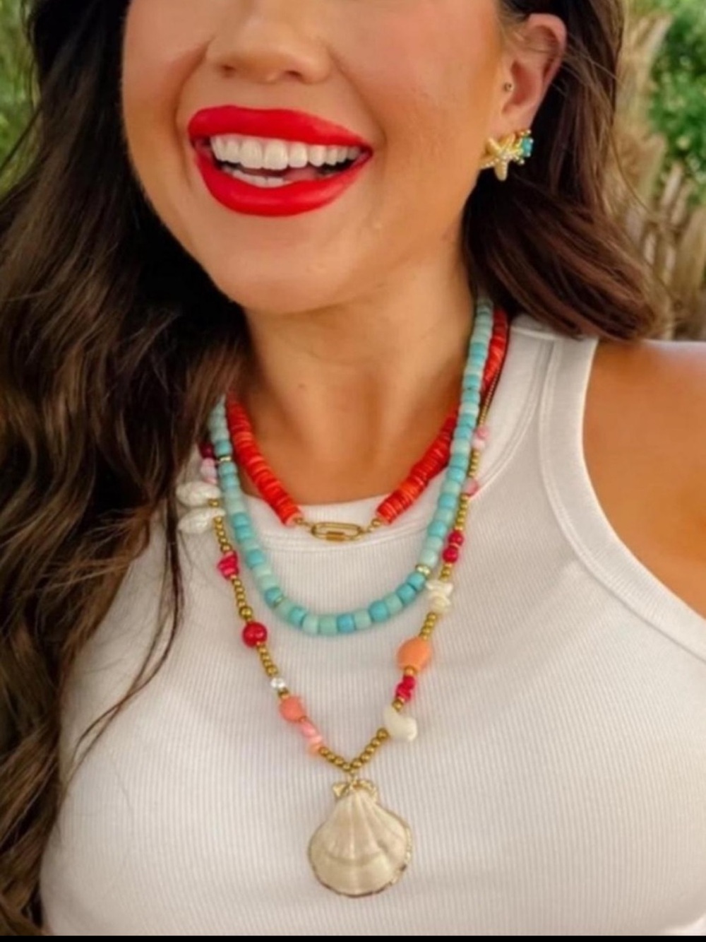 Treasure Jewels Ocean Girl Gemstone Necklace